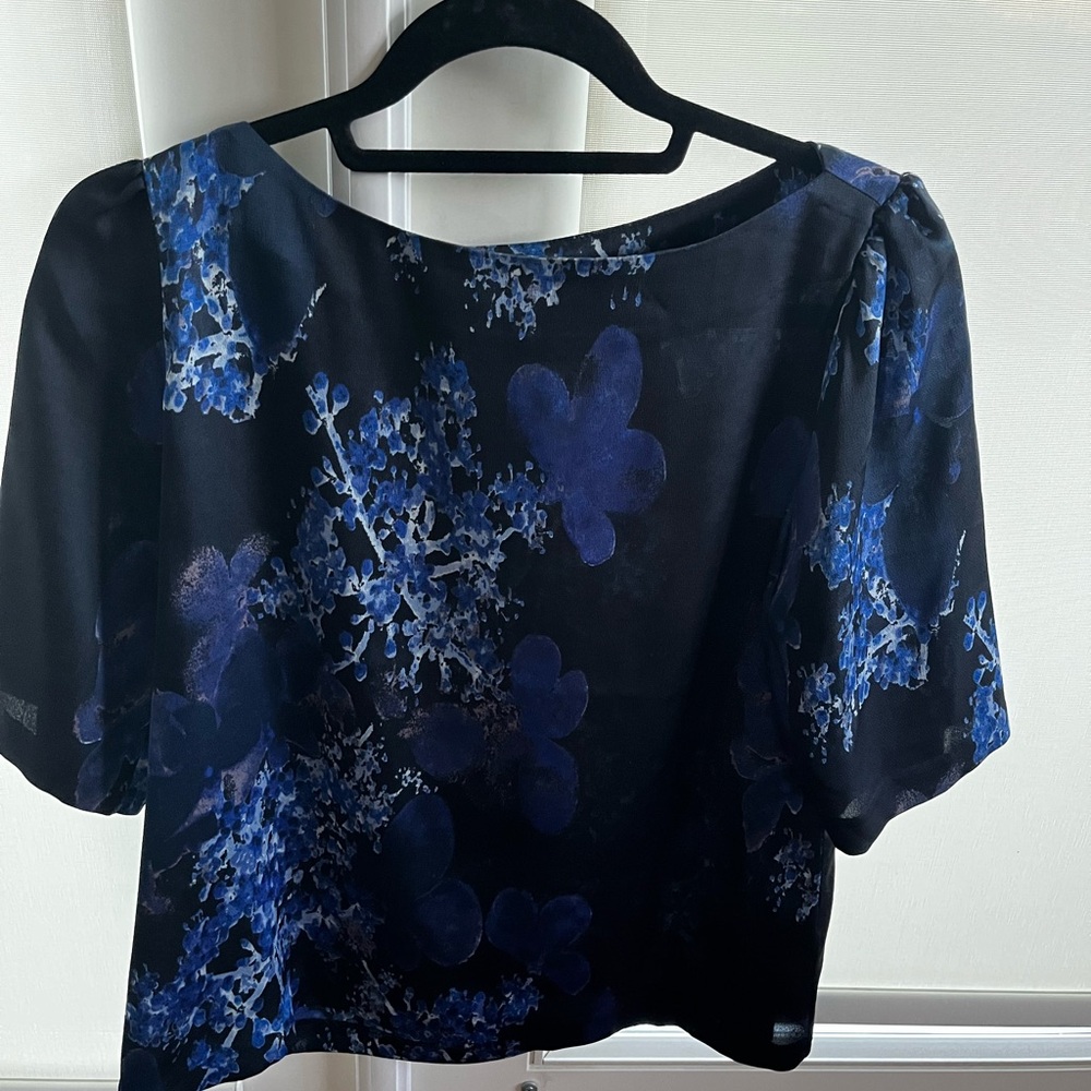 3 x $22 Beautiful Navy satin top